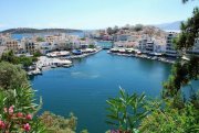 Ammoudara bei Agios Nikolaos Baugrundstück mit Meerblick in der Nähe von Sandstrand auf Kreta Grundstück kaufen